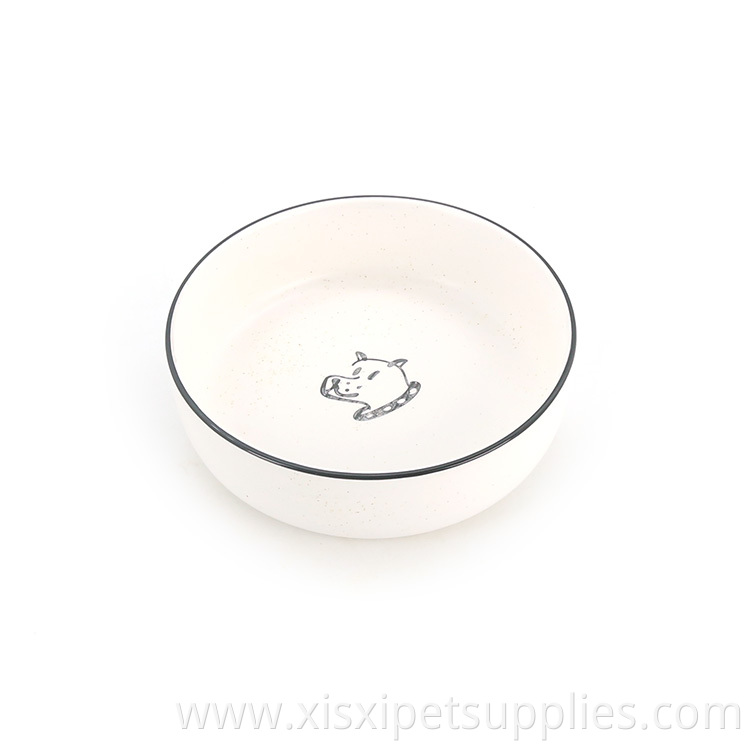 Factory Custom Pet Food Water Bowl Ceramic